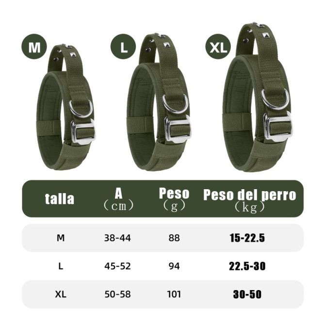 Collar Perro Mediano Grande Nylon Ajustable Rosa - Imagen 4