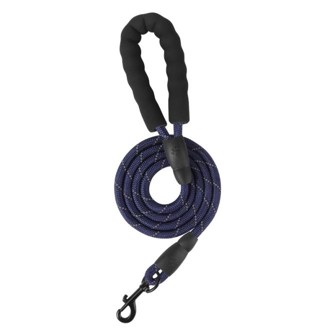 Correa para Perros Reflectante 1.5M Agarre Suave Azul