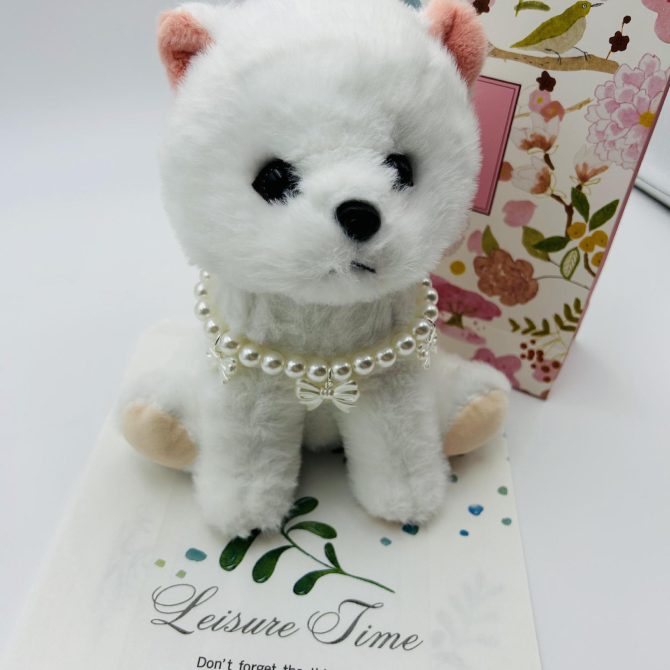 Collar Colgante Perla Blanca Perfumada Pequeño Cachorro - Imagen 3