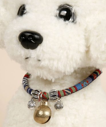 Collar de perro de campana p¨²rpura con campana anti-perdida en la noche