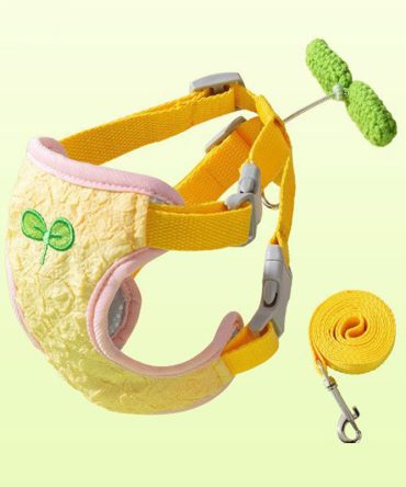 Arnés para Perros Transpirable con Linda Florecita Wiggly Amarillo